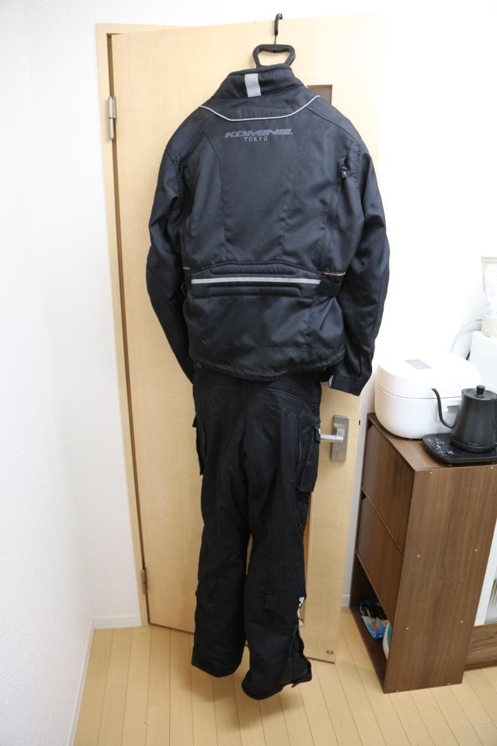 未使用☆KOMINE バイクジャケットとパンツセット ブラック　3XL/XLT