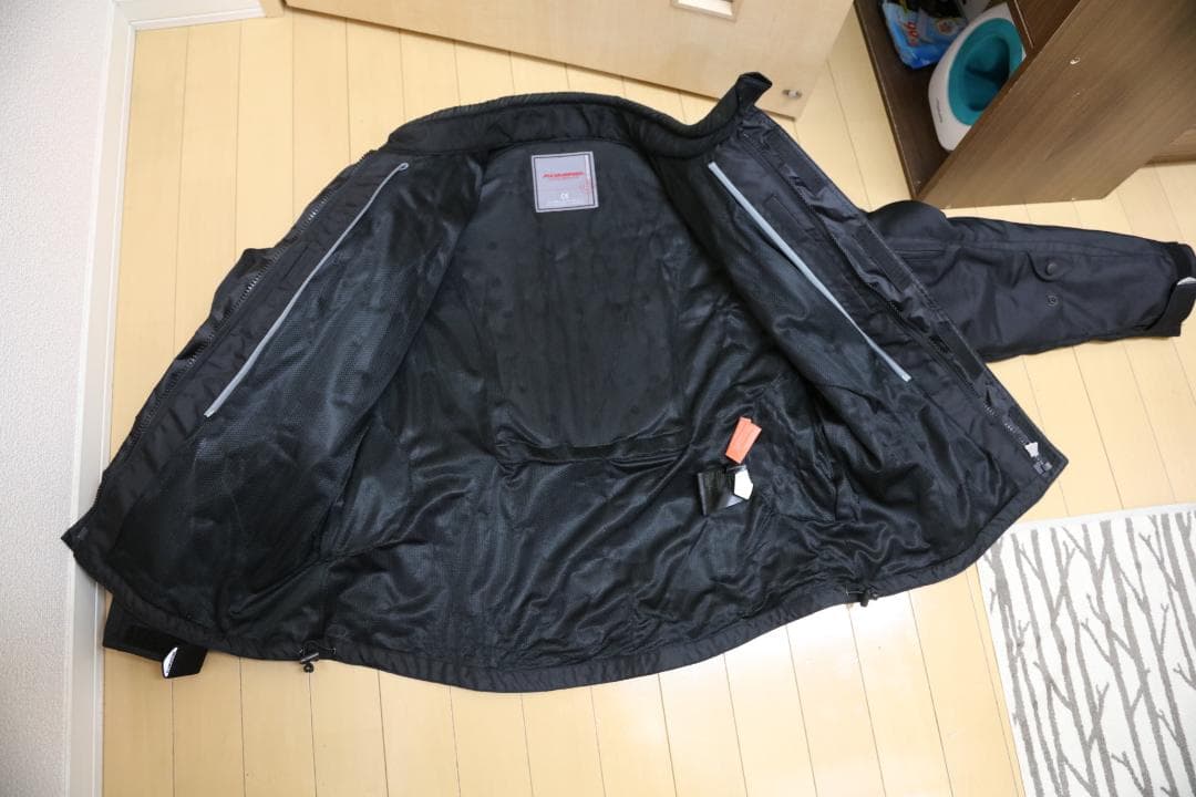 未使用☆KOMINE バイクジャケットとパンツセット ブラック　3XL/XLT