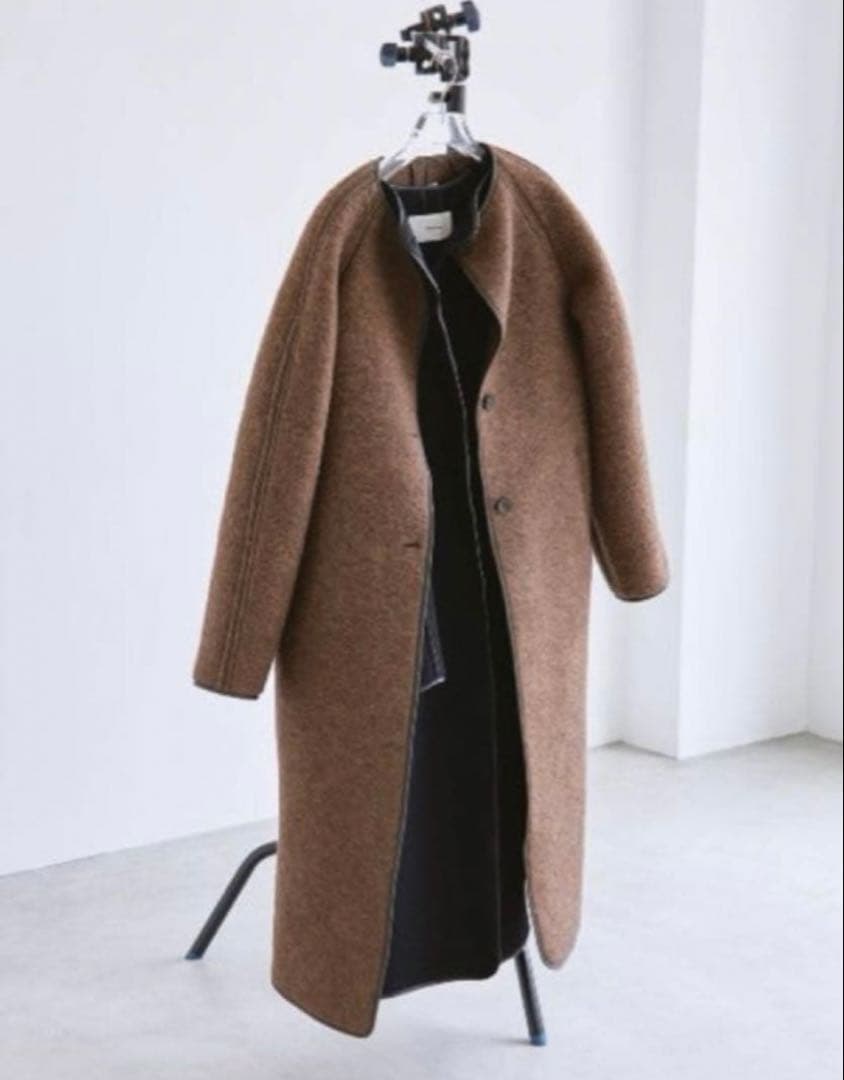 todayful ウールジャージーコート