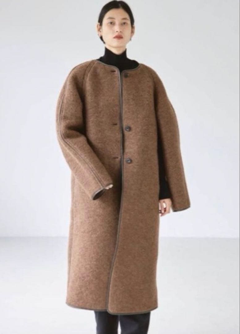 todayful ウールジャージーコート