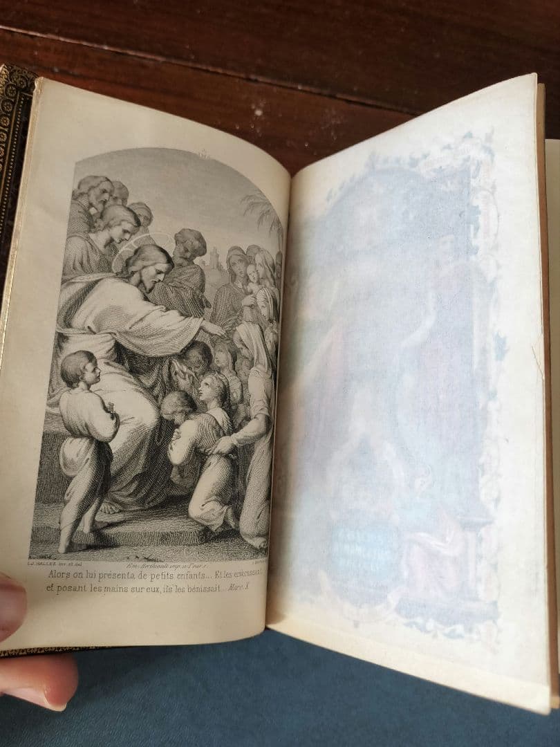 アンティーク祈祷書　365日の祈りのすべてフランス語1874年