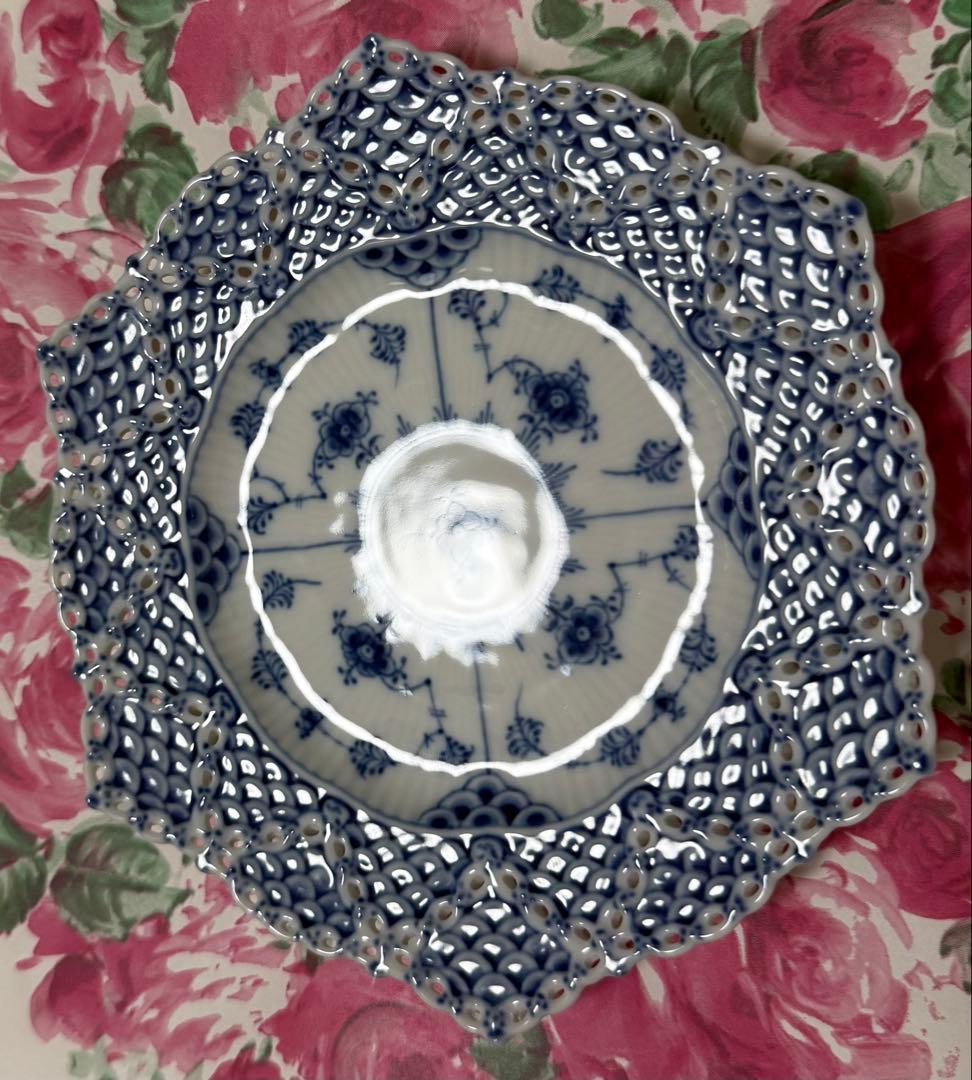 デンマーク産★ロイヤルコペンハーゲン ダブルレース プレート 18cm