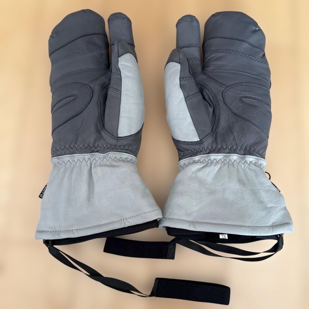 松岡手袋　3フィンガー　 インナー脱着タイプ　グレー　XLサイズ
