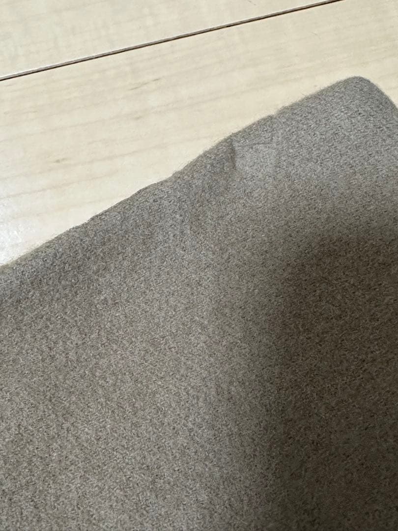 アニュアンス　ウールダブルクロスミニスカート　キャメル　ウールスカート