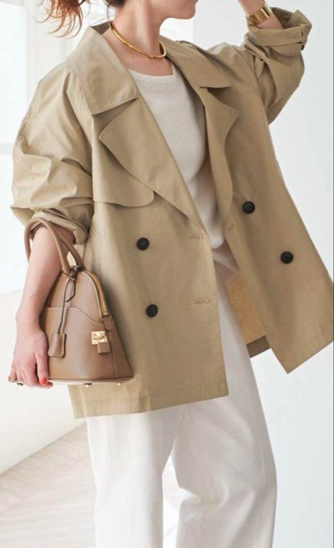 Spick and Span C/Pミドル丈トレンチコート　ベージュ36