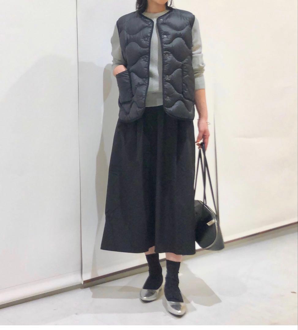 COMPTOIR DES COTONNIERS ブラックダウンベスト エス