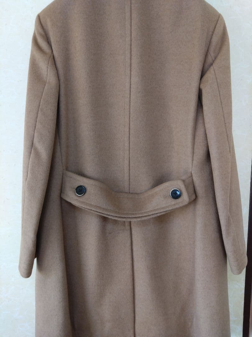 ち9わ LARDINIダブルブレストチェスターコート新品未使用ハンガー付き