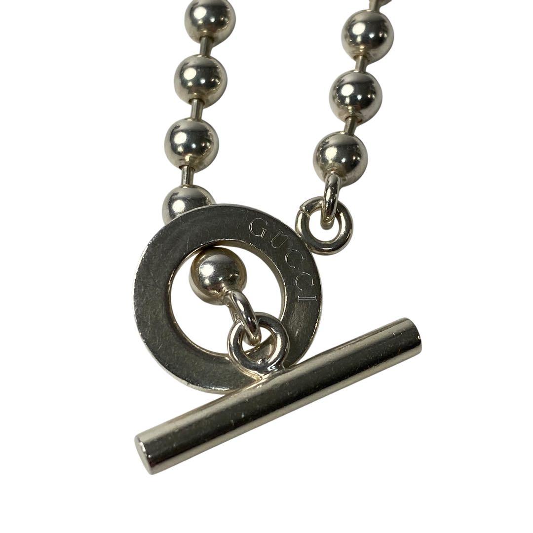 グッチ GUCCI ボールチェーン ネックレス シルバー 925