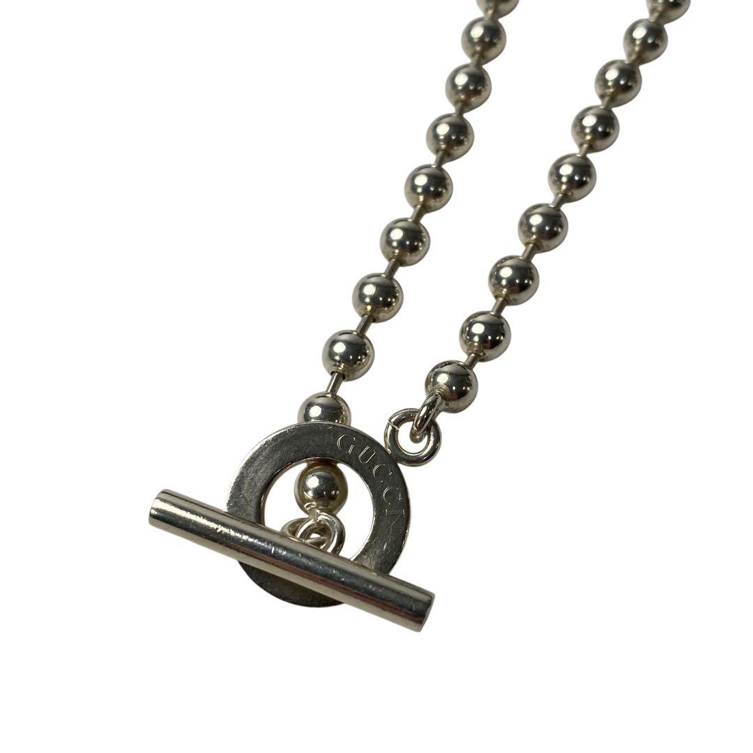 グッチ GUCCI ボールチェーン ネックレス シルバー 925