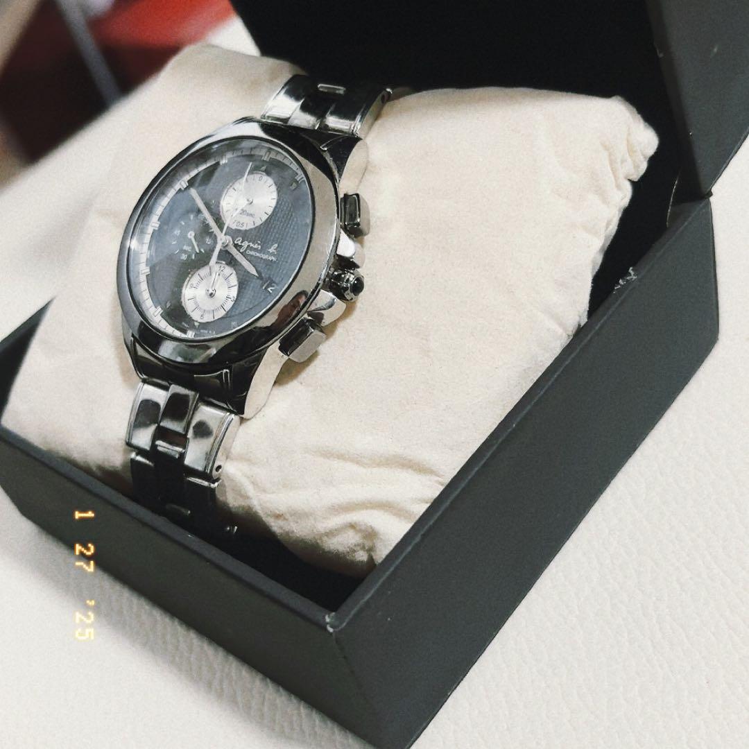 専用agnès b. クロノグラフ ブラック