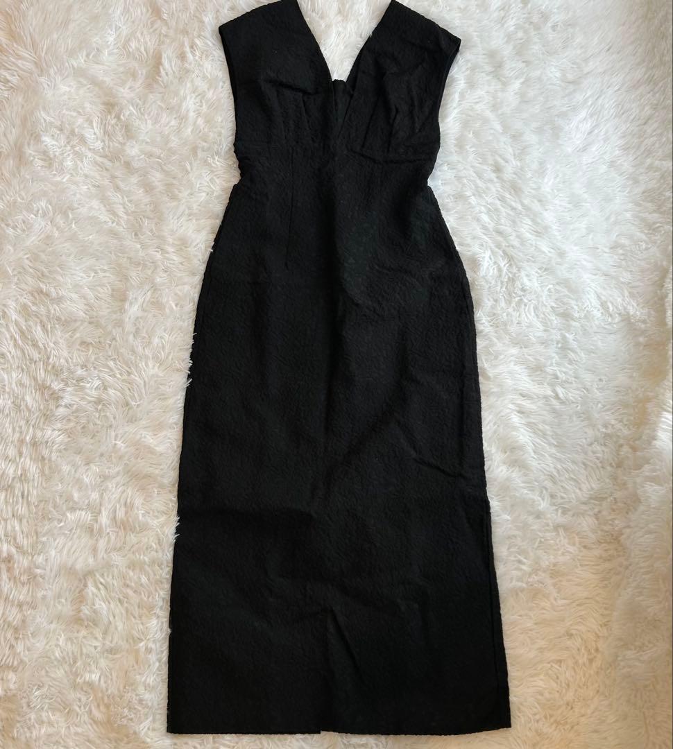 【美品】定価1.9万円✨️ANDRESD Vline jacquard dress