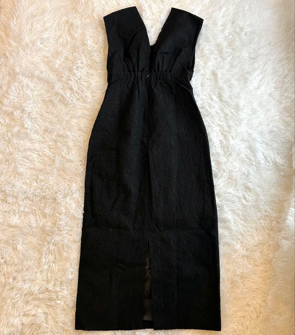 【美品】定価1.9万円✨️ANDRESD Vline jacquard dress
