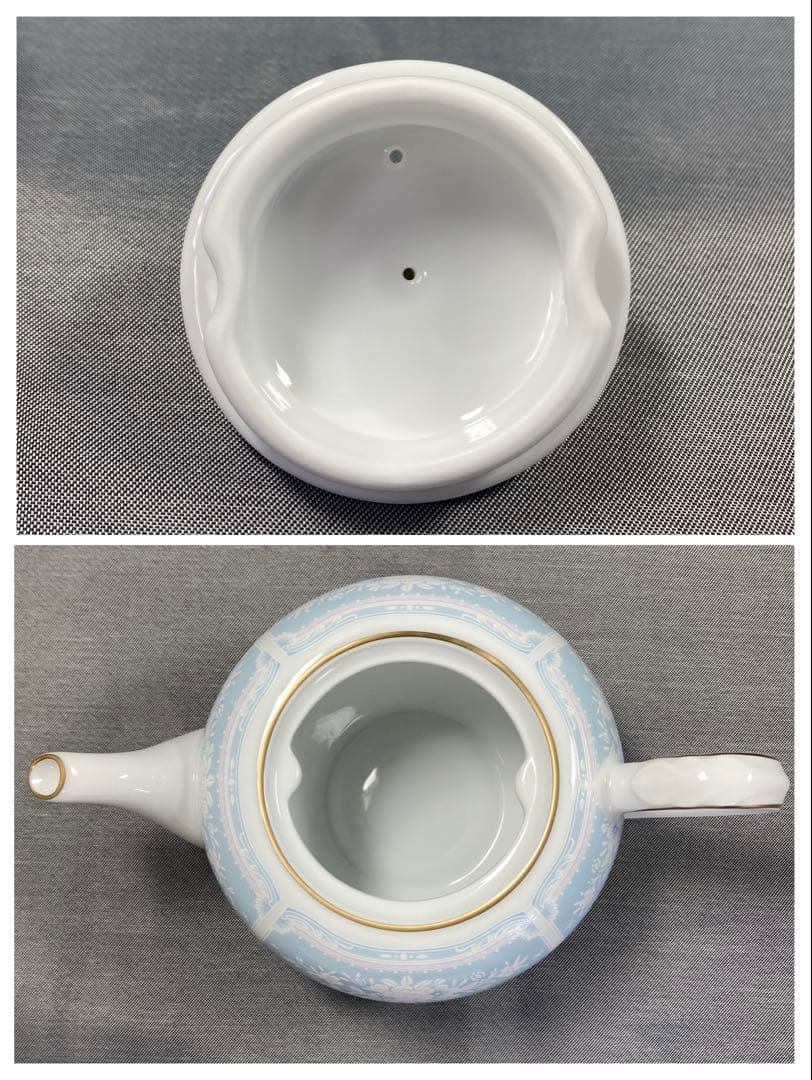 梅ちゃん　ノリタケ　レースウッドゴールド　ティーポット　マグカップ