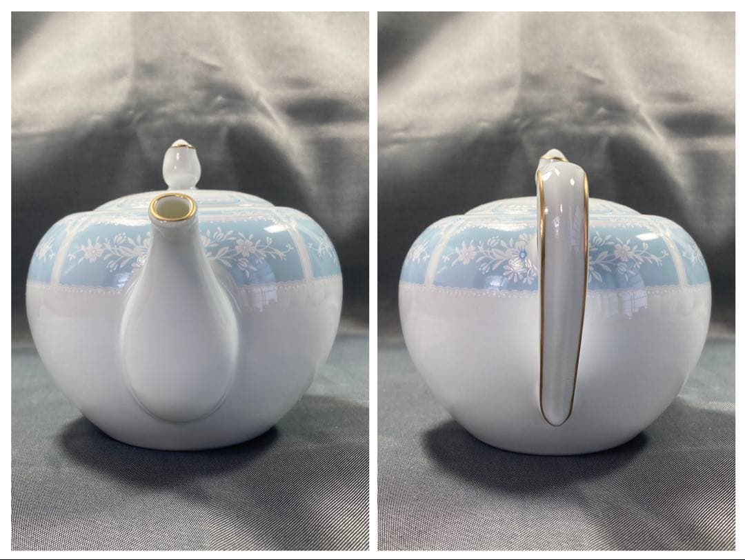 梅ちゃん　ノリタケ　レースウッドゴールド　ティーポット　マグカップ