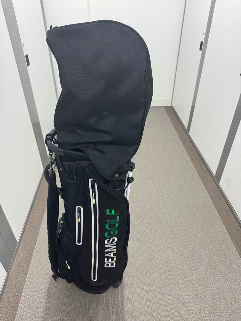 BEAMS GOLF スタンド付きゴルフバッグ 黒