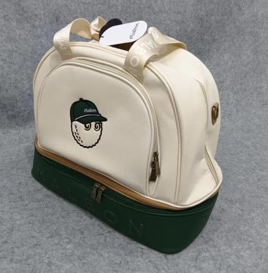 Malbon ゴルフ 衣類収納 バッグ 大容量 2ルーム設計