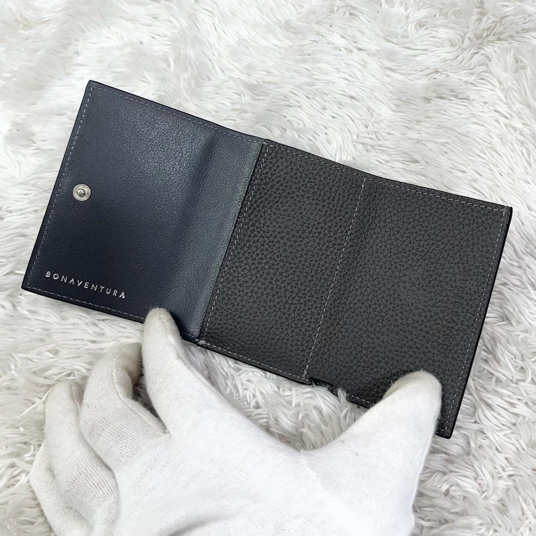 【美品】ボナベンチュラ マイクロウォレット 三つ折り 財布