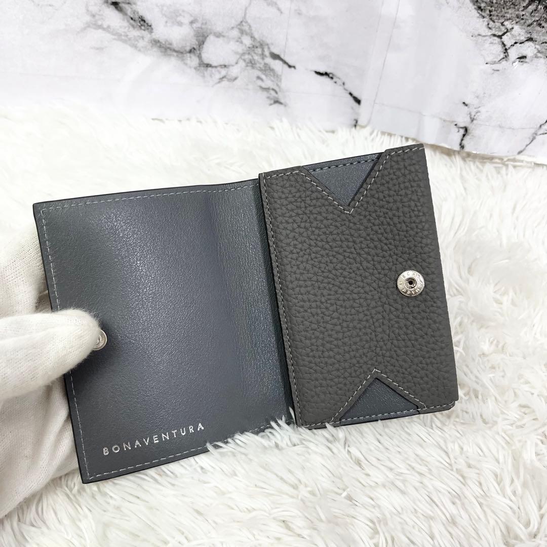 【美品】ボナベンチュラ マイクロウォレット 三つ折り 財布