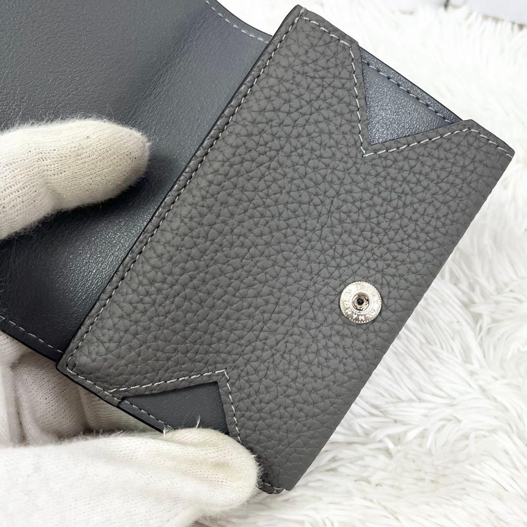 【美品】ボナベンチュラ マイクロウォレット 三つ折り 財布