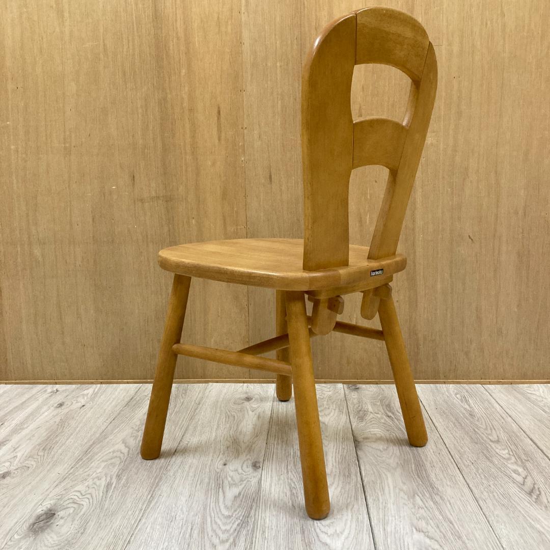 【カリモク】木製　ダイニングチェア　椅子　A