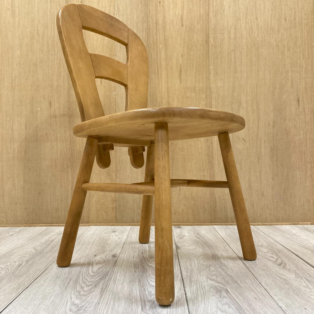 【カリモク】木製　ダイニングチェア　椅子　A