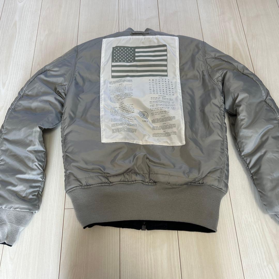 美品　アルファ　MA-1 リバーシブル　星条旗　Mサイズ　ブラック