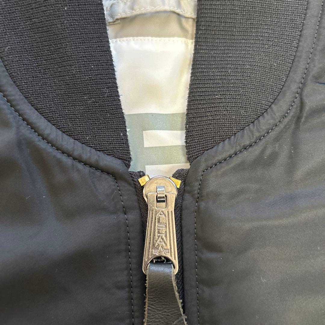 美品　アルファ　MA-1 リバーシブル　星条旗　Mサイズ　ブラック