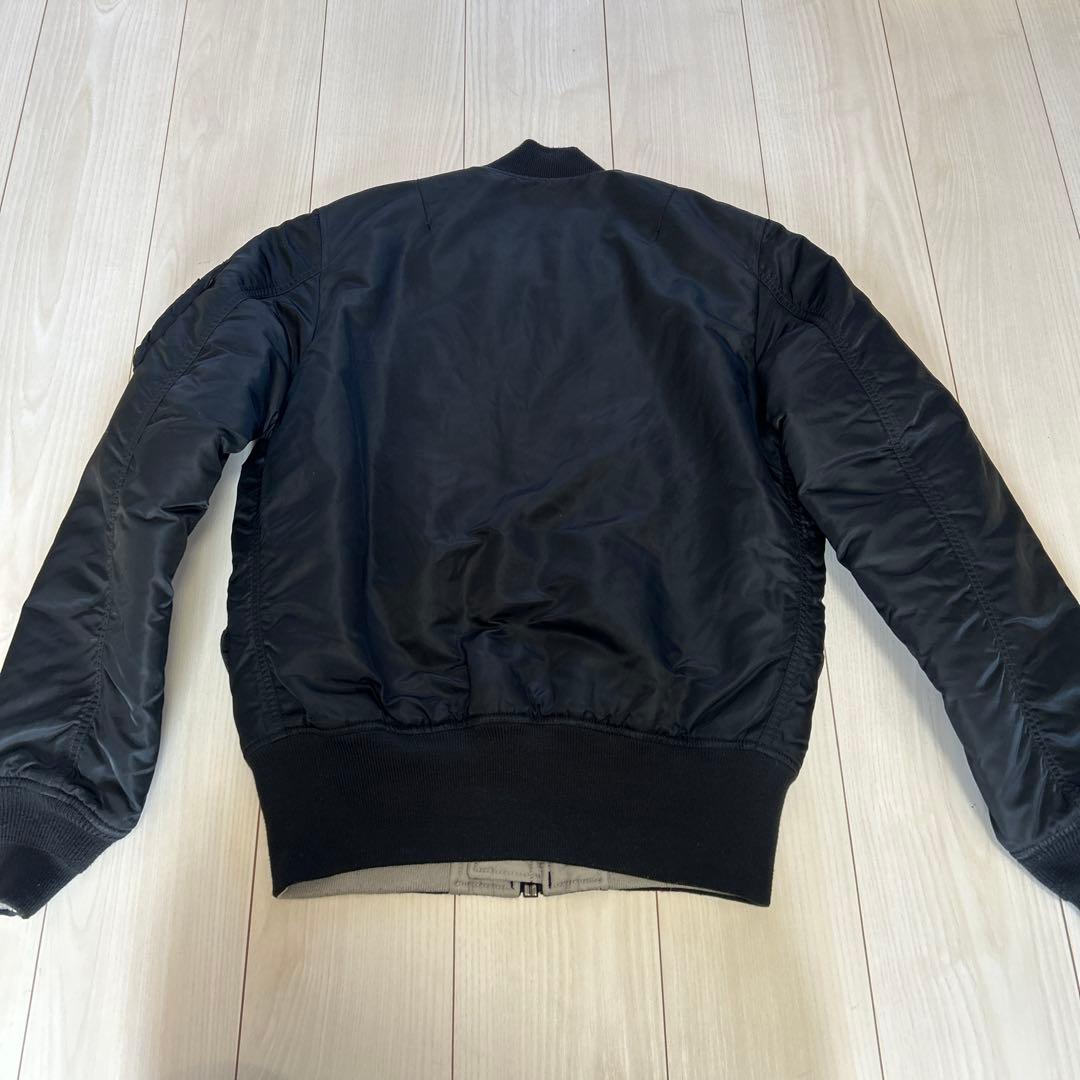 美品　アルファ　MA-1 リバーシブル　星条旗　Mサイズ　ブラック