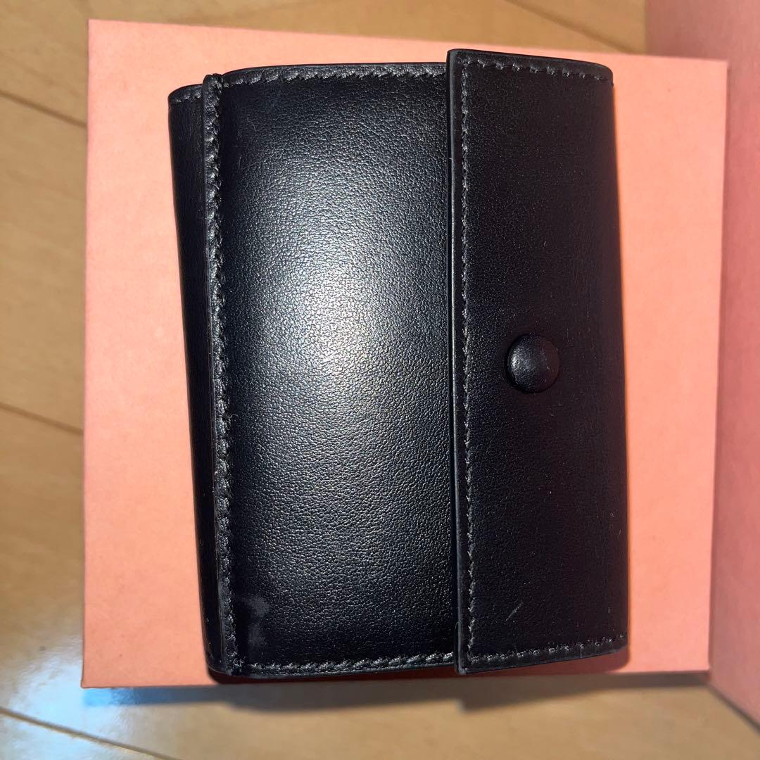Acne Studios 三つ折り財布 ブラック レザー メンズ 正規品 箱