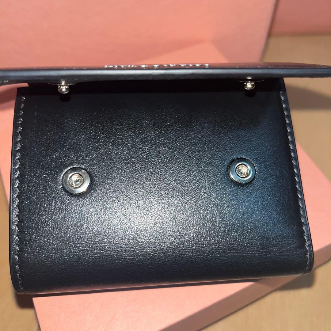 Acne Studios 三つ折り財布 ブラック レザー メンズ 正規品 箱