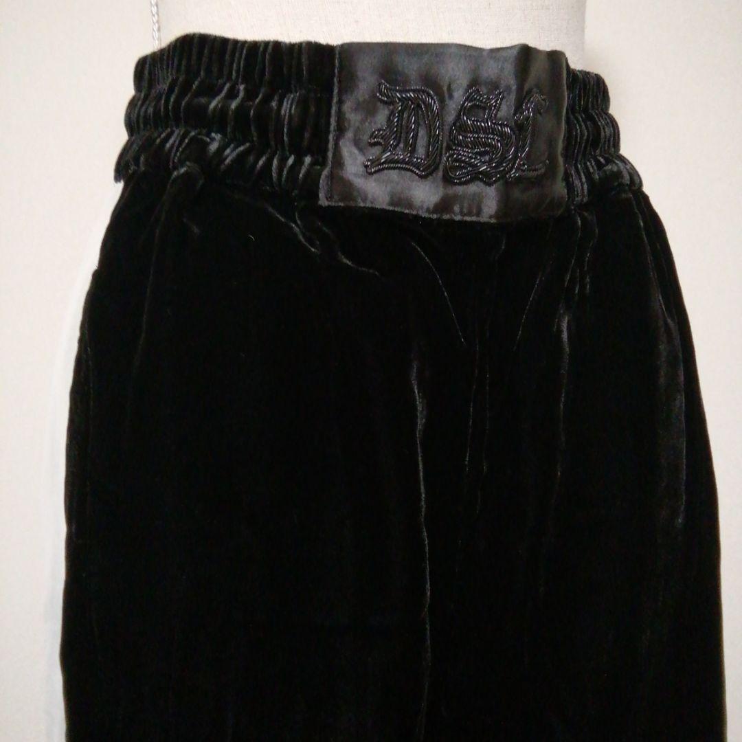カ*オ様 定価4.6万円 DIESEL サイドスリットパンツ ベルベット シース