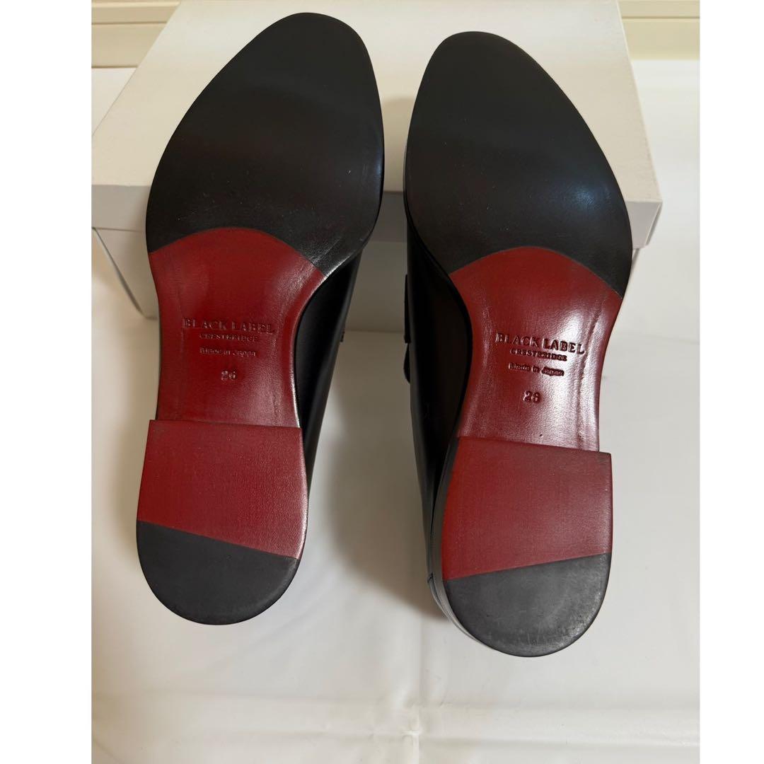 未使用ブラックレーベルクレストブリッジ　　レザーローファー　26㎝　日本製