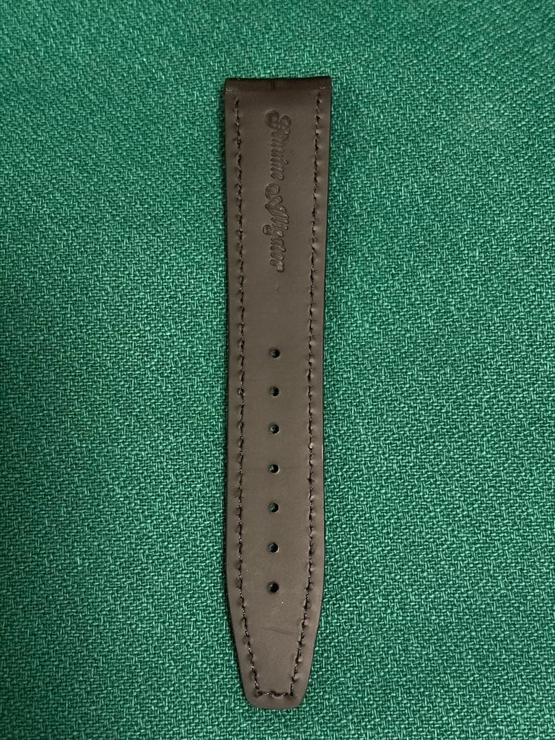 CASSIS カシス　アリゲーターストラップ　ブラック　20-18ミリ　未使用