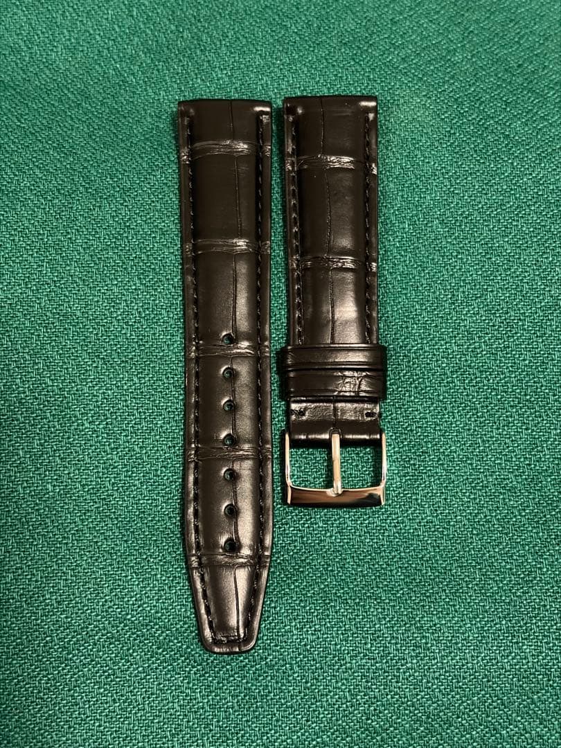 CASSIS カシス　アリゲーターストラップ　ブラック　20-18ミリ　未使用