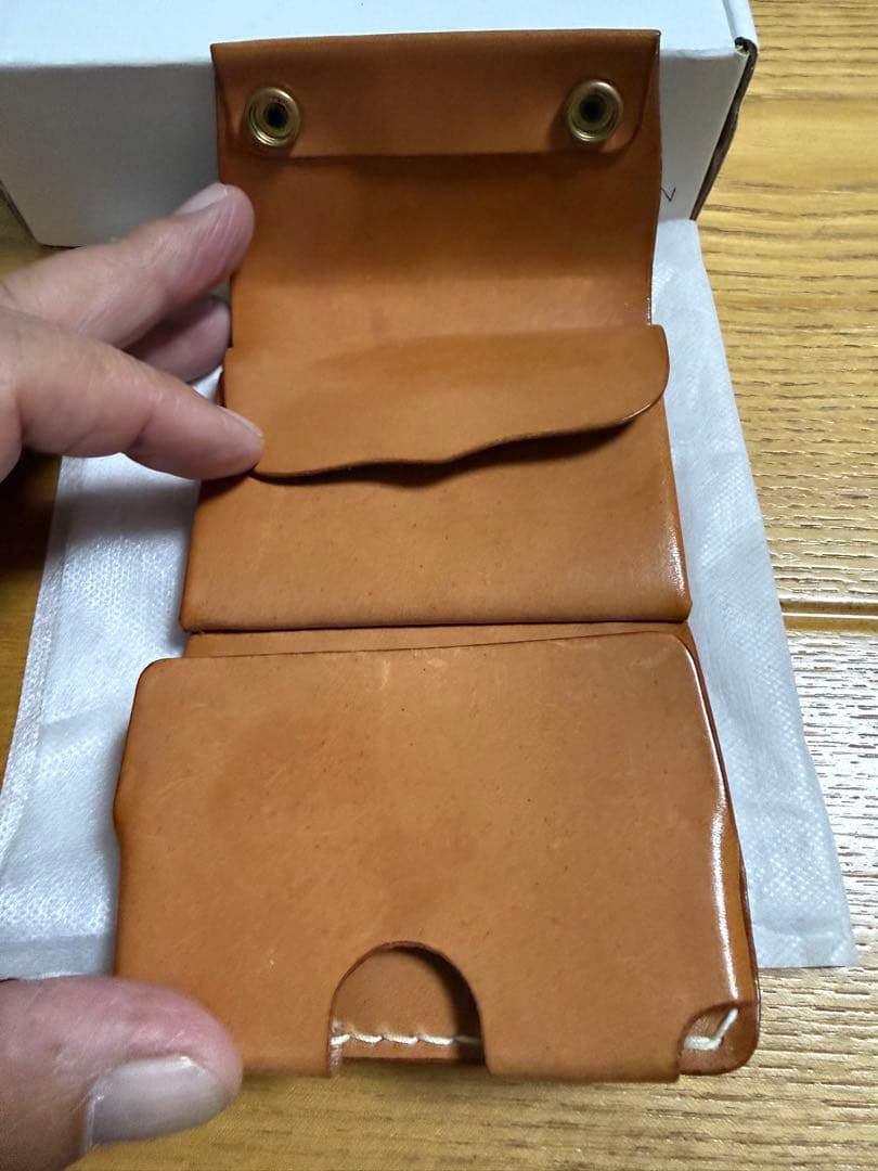 d*i様 ★天神ワークス PETITE WALLET-PW01 tan 美品