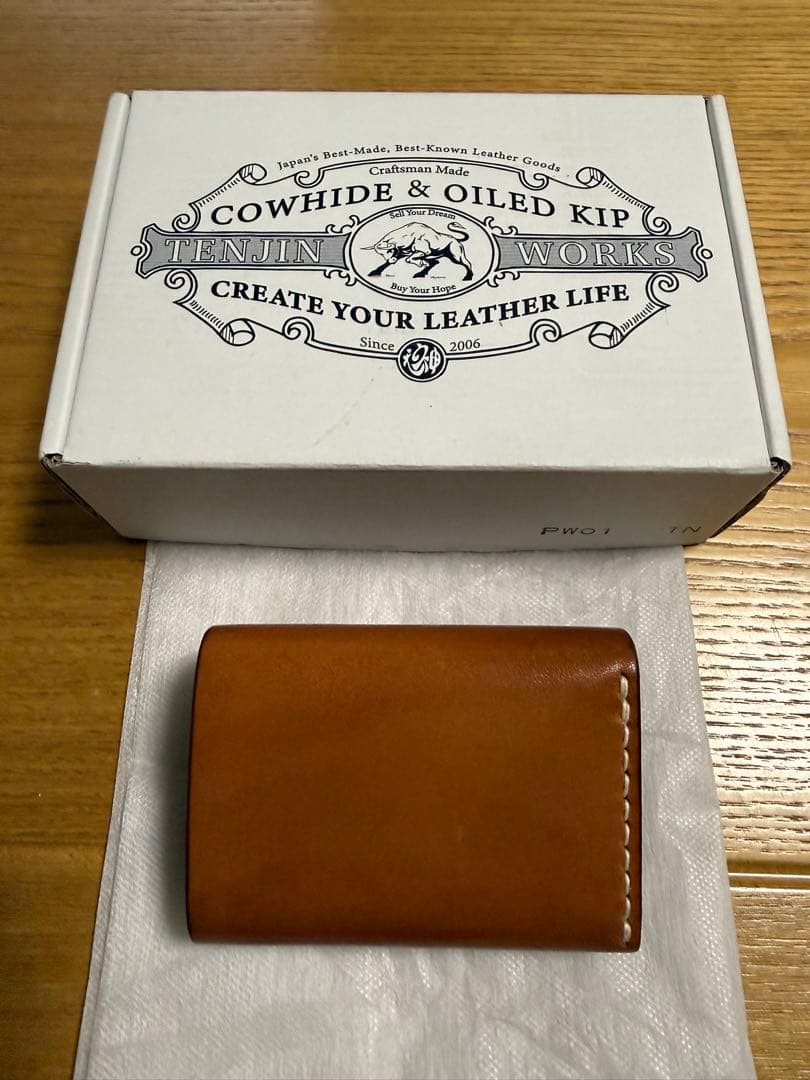 d*i様 ★天神ワークス PETITE WALLET-PW01 tan 美品