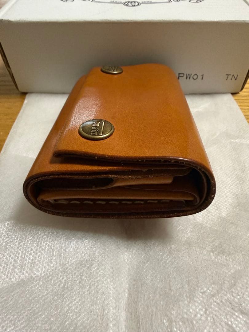 d*i様 ★天神ワークス PETITE WALLET-PW01 tan 美品