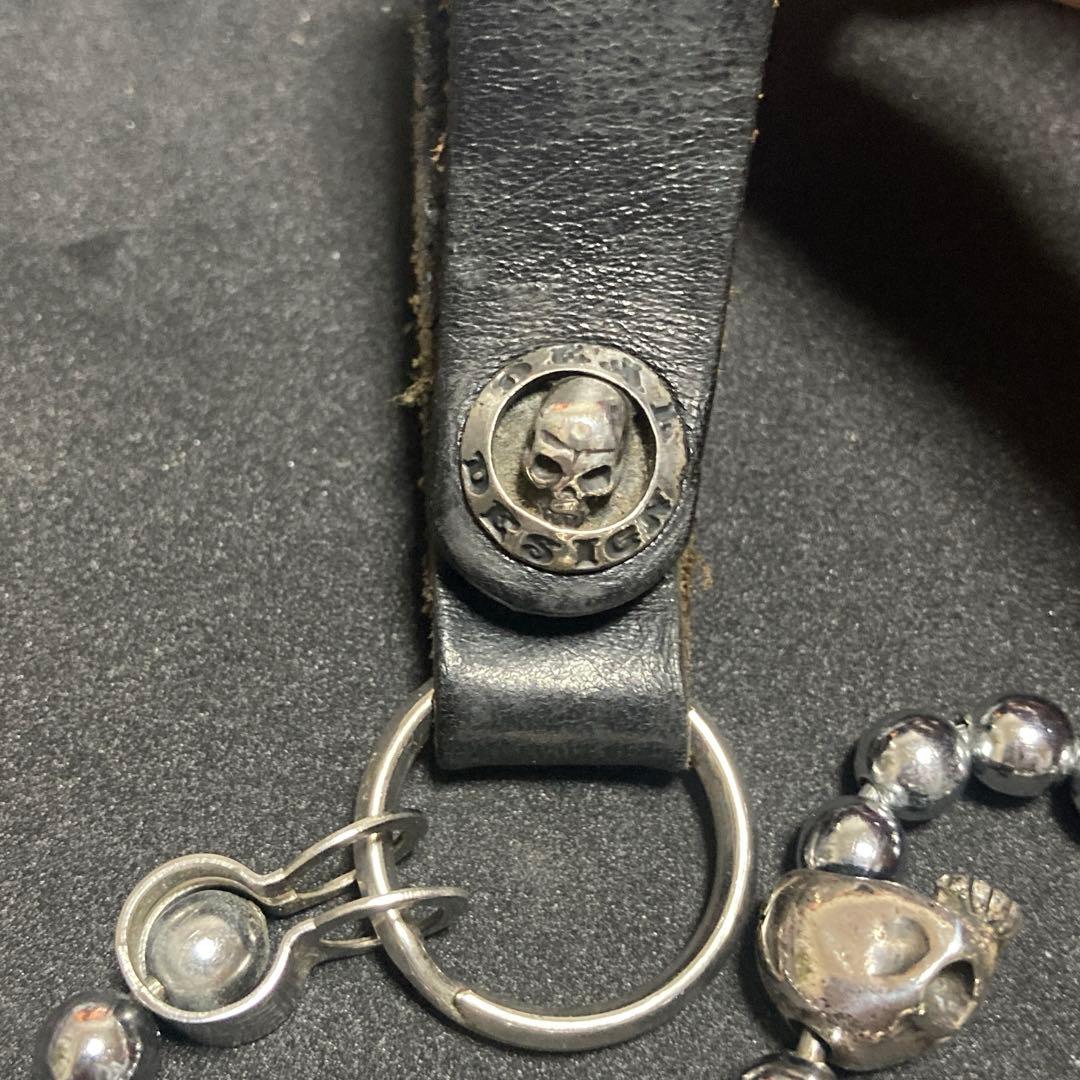 DEAL DESIGN ディールデザイン ボールウォレットチェーン スカル