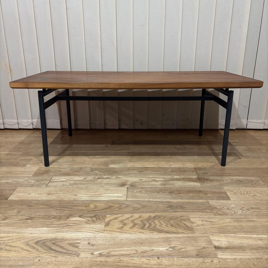 関家具　天然木　センターテーブル　コーヒーテーブル　アイアン　北欧　ナチュラル