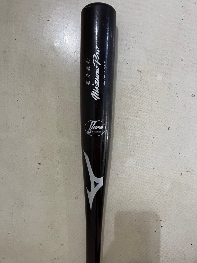 Mizuno Pro 木製バット 亀井義行実打 NPB公認バット