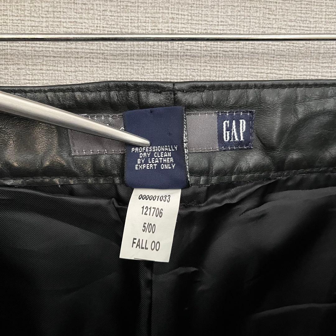 old gap bootfit レザーパンツ ブラック