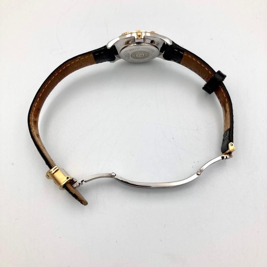 261 新品電池フェンディ 2000L 腕時計 FF ロゴ ゴールド ズッカ柄