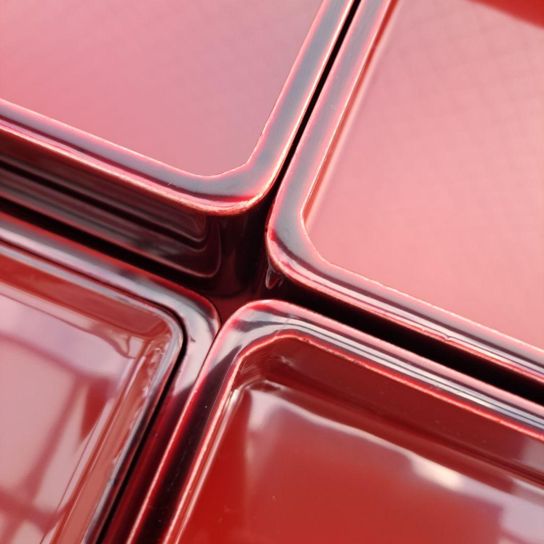 宮城県\"伝統工芸「玉虫塗」　6.5寸 3段重箱　天然木製　長期保管品