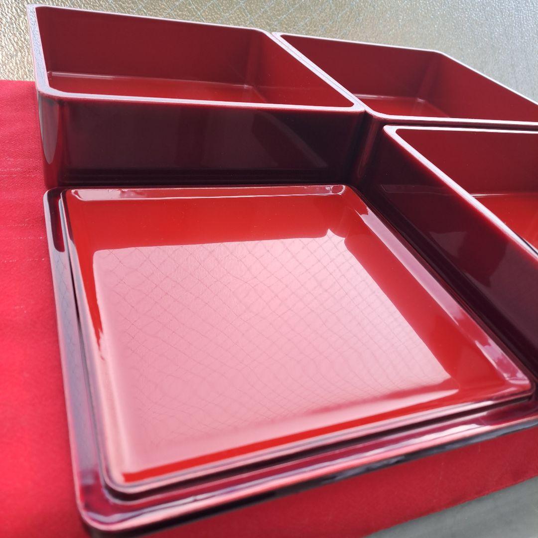 宮城県\"伝統工芸「玉虫塗」　6.5寸 3段重箱　天然木製　長期保管品