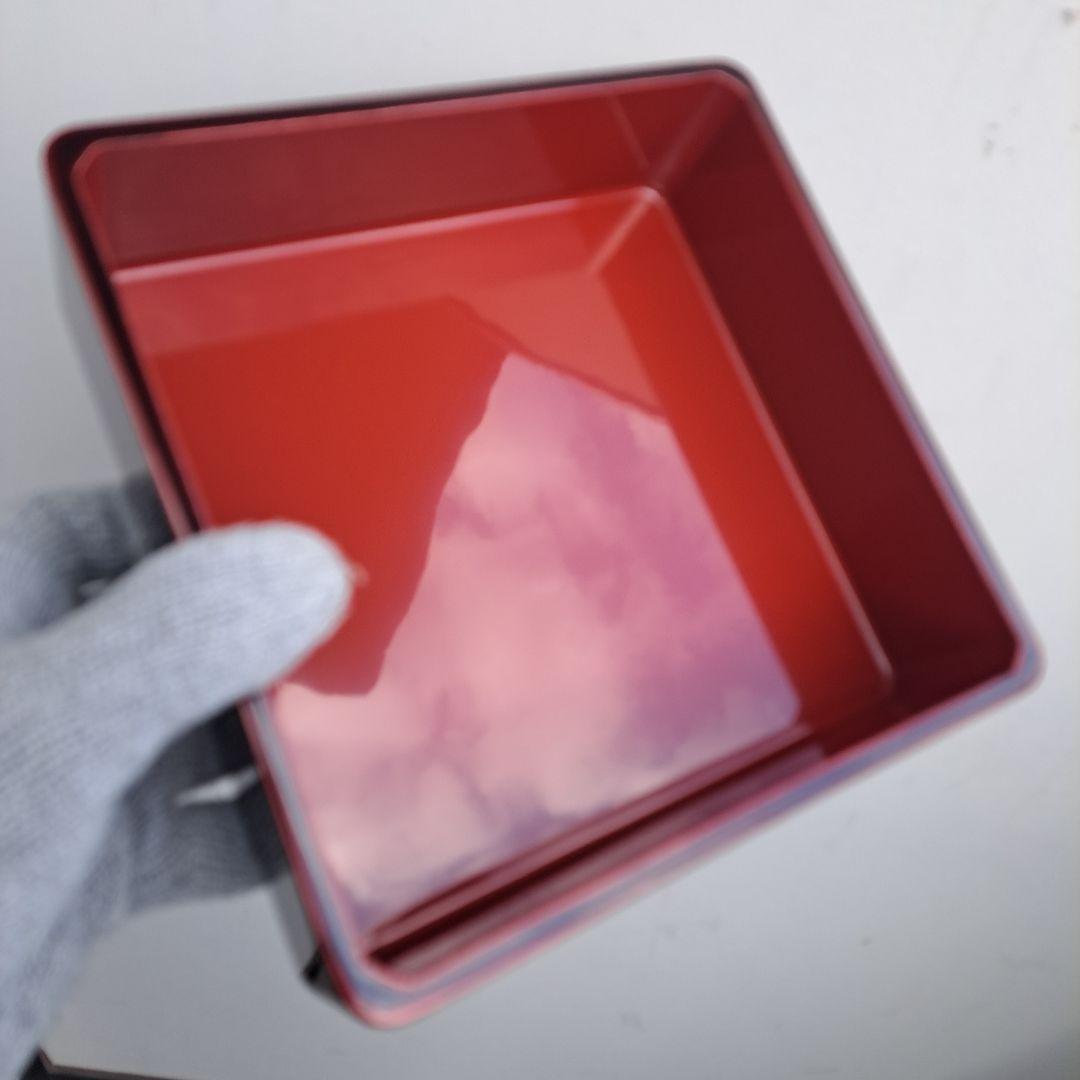 宮城県\"伝統工芸「玉虫塗」　6.5寸 3段重箱　天然木製　長期保管品