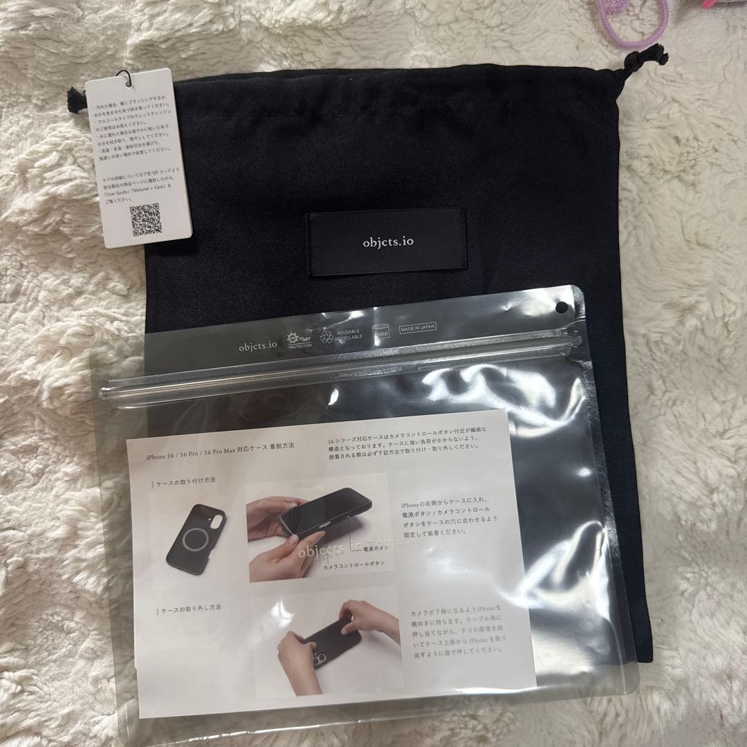 赤字価格ほぼ未使用objects.io iPhone16Pro ホワイトベージュ