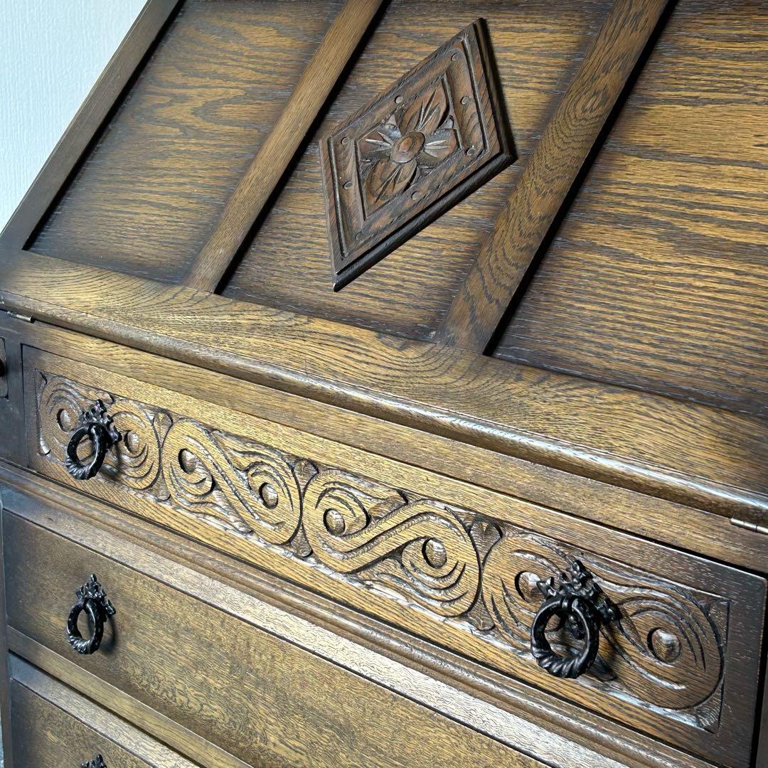 【最終値下げ】アンティーク 家具 ビューロー ブックケース 英国 016A