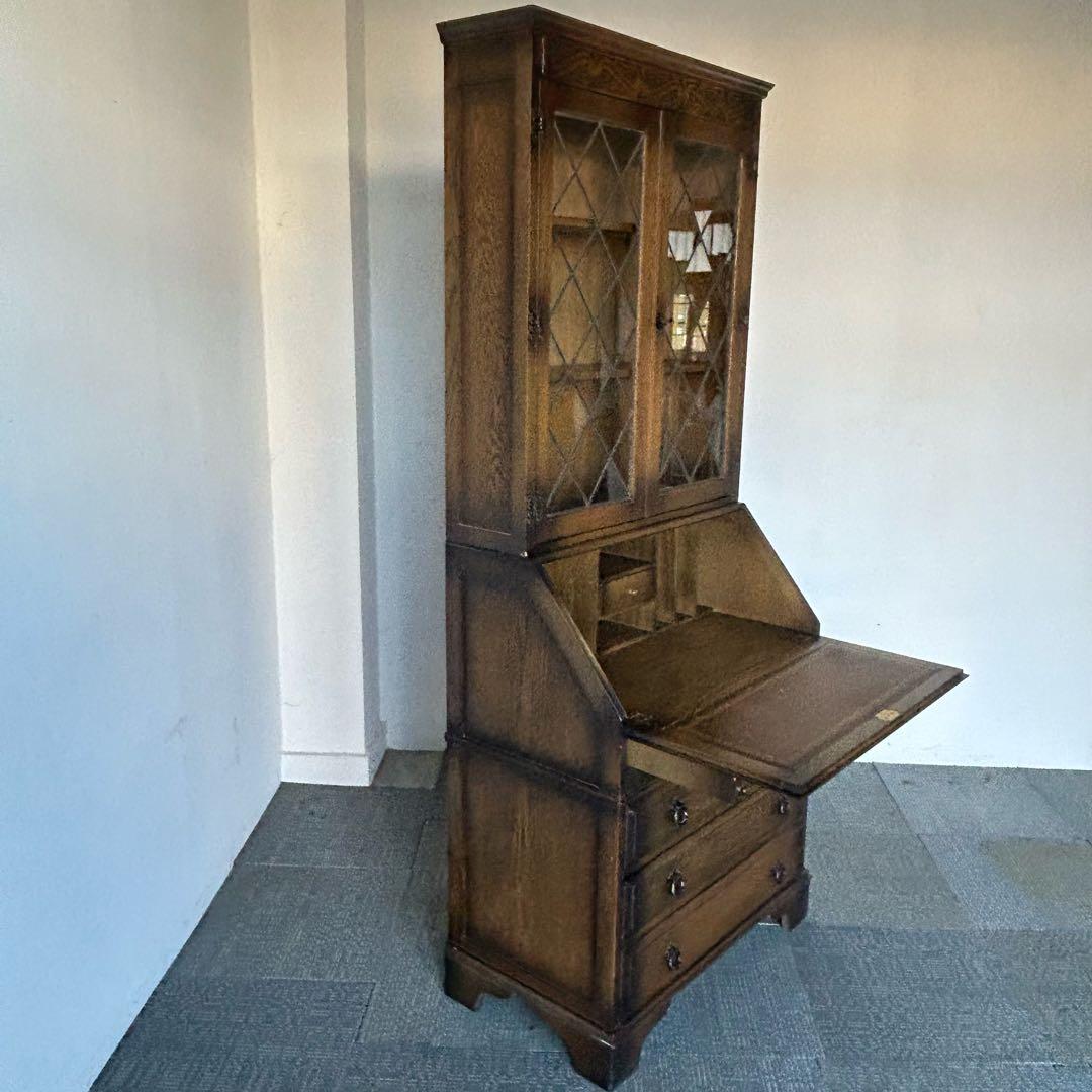 【最終値下げ】アンティーク 家具 ビューロー ブックケース 英国 016A