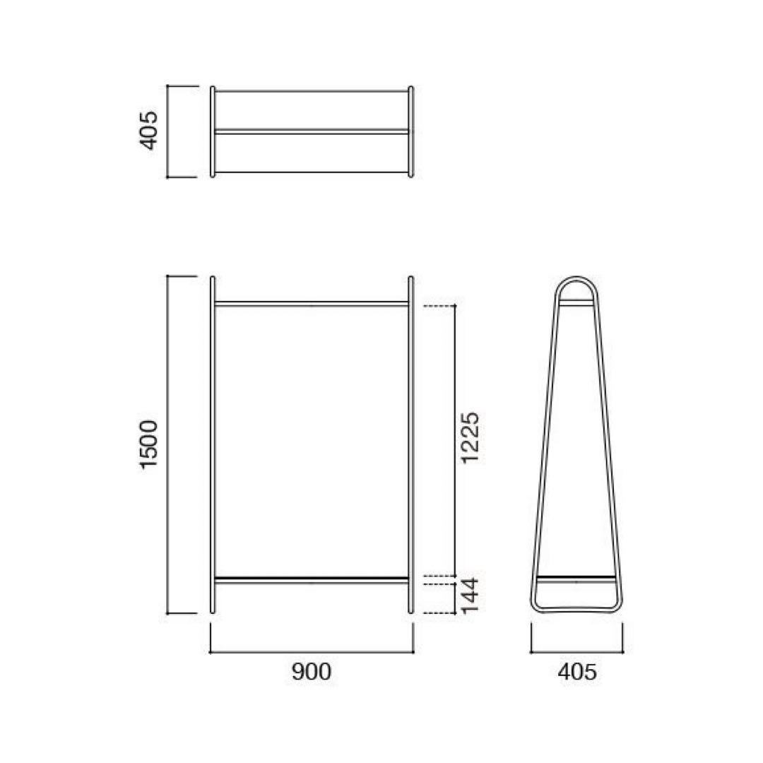 【組立て不要】IDEE ポールハンガー アントンブラウン