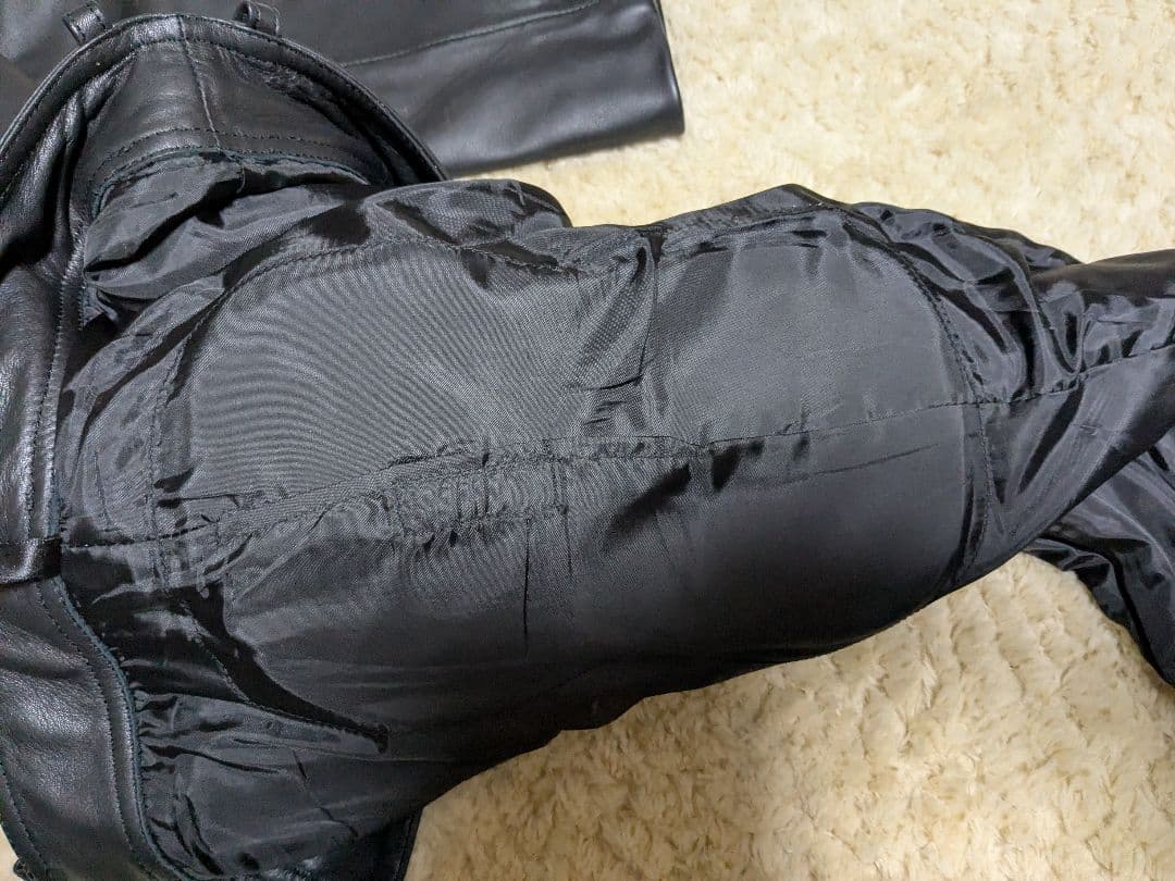 KOMINE 黒レザーパンツ Lサイズ